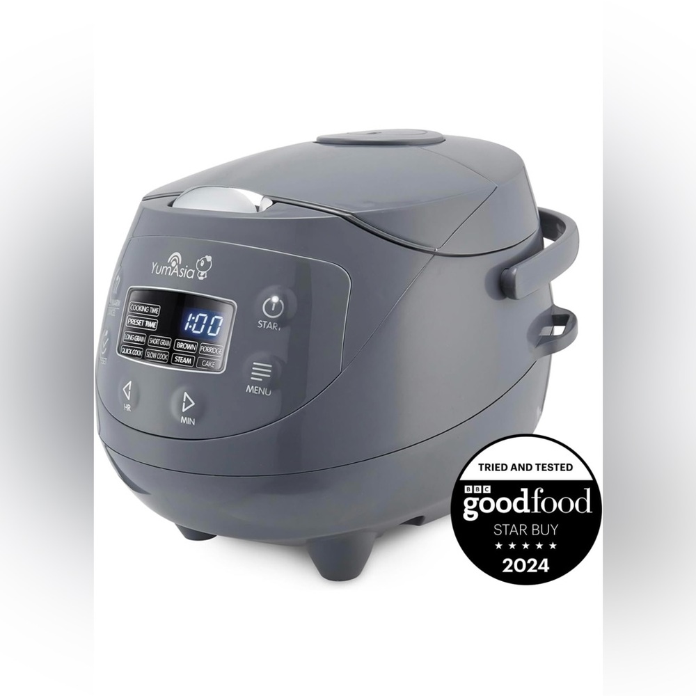 Yum Asia Panda Mini Rice Cooker with Ninja Ceramic Bowl NWT!